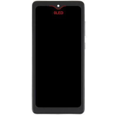 Дисплей для Samsung A725 Galaxy A72 2021 с рамкой черный, с широкими рамками сенсора OLED 24323 фото