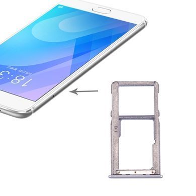 Тримач SIM-картки та картки пам'яті Meizu M6 Note M721H сріблястий 11220 фото