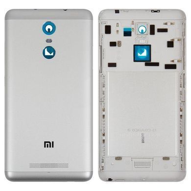 Задня кришка для Xiaomi Redmi Note 3 срібляста 04322 фото