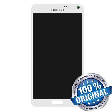 Дисплей для Samsung N910H Galaxy Note 4 білий (GH97-16565A) Оригінал 02413 фото