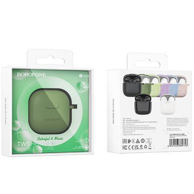 Беспроводные Bluetooth наушники Borofone BW29 зеленый 27932 фото