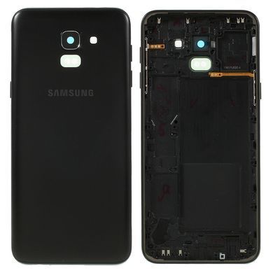 Задня кришка для Samsung J600F Galaxy J6 чорна 12827 фото