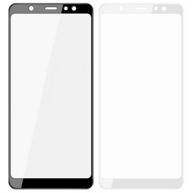 3D Захисне скло для Samsung A600 Galaxy A6 (2018) біле 11771 фото