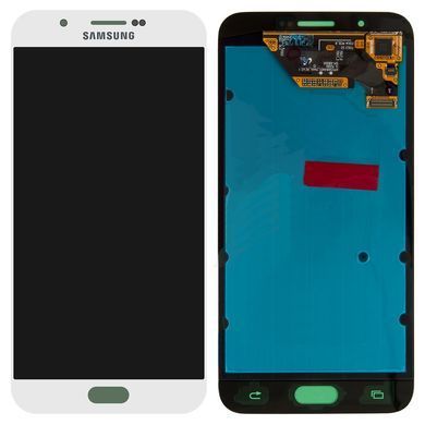 Дисплей для Samsung A800F Dual Galaxy A8 2015 білий Pearl White, OLED 02736 фото