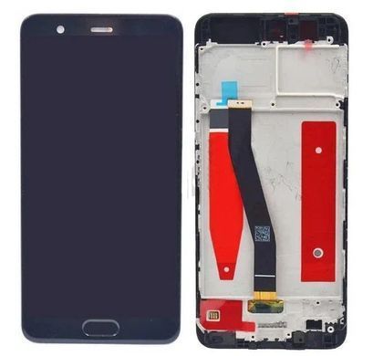 Дисплей для Huawei P10 Plus (VKY-L09, VKY-L29) с рамкой черный, со шлейфом сканера отпечатка пальца 22929 фото