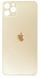 Задняя крышка для Apple iPhone 11 Pro Max, золотистая, копия высокого качества, с большим отверстием под камеру 16013 фото