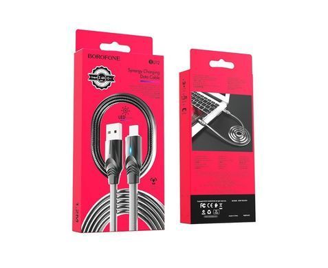 Кабель Borofone BU12 Microusb 1,2m 2.4A черный 25834 фото