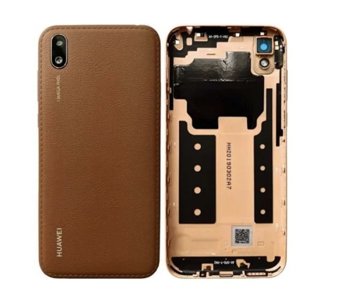 Задняя крышка Huawei Y5 2019 (AMN-LX9, AMN-LX1, AMN-LX2, AMN-LX30) янтарный коричневый, Amber Brown, Оригинал Китай, со стеклом камеры 23016 фото