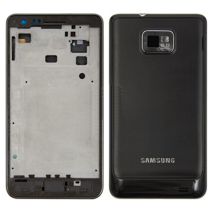 Задняя крышка для Samsung i9100 Galaxy S2, i9105 черная Оригинал Китай 08429 фото