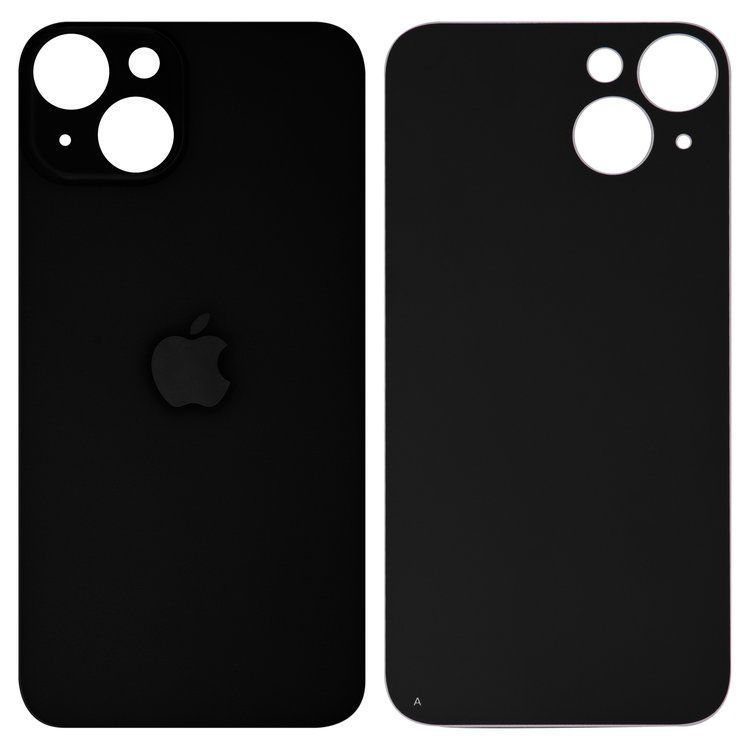Задняя крышка для Apple iPhone 14 черная, с большим отверстием под камеру 32594 фото