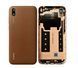 Задняя крышка Huawei Y5 2019 (AMN-LX9, AMN-LX1, AMN-LX2, AMN-LX30) янтарный коричневый, Amber Brown, Оригинал Китай, со стеклом камеры 23016 фото