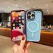 Чохол матовий Magnetic для Apple iPhone 12 блакитний 27666 фото 1