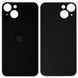 Задняя крышка для Apple iPhone 14 черная, с большим отверстием под камеру 32594 фото