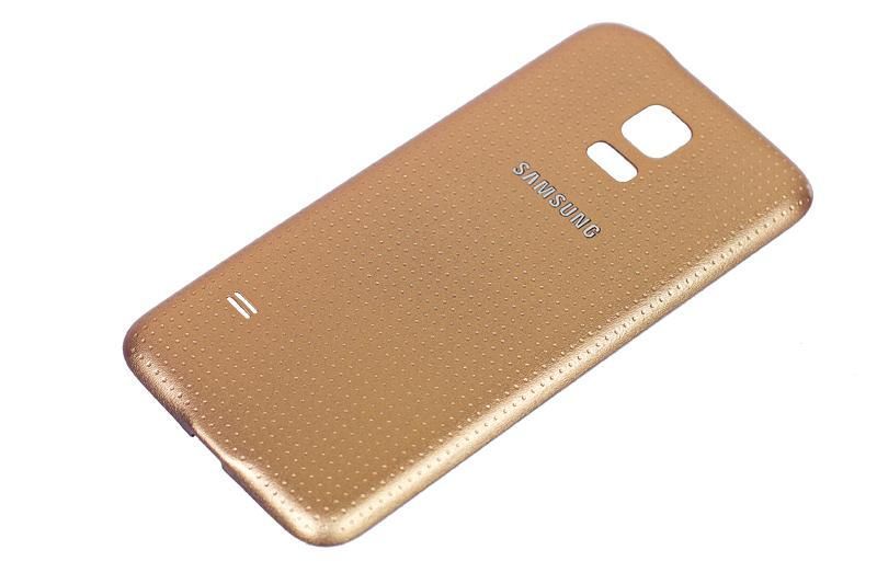 Задняя крышка для Samsung G900H Galaxy S5 золотистая, Copper Gold Оригинал Китай 08378 фото