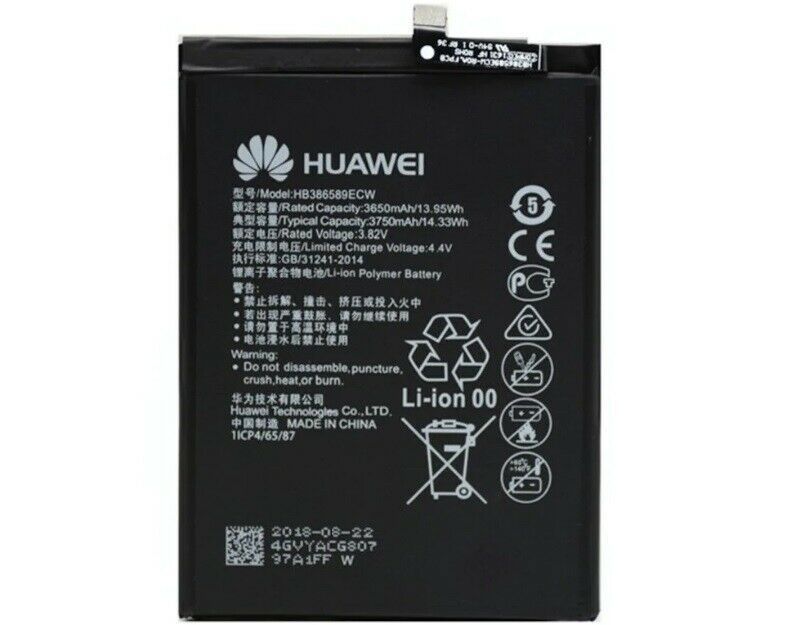 Аккумулятор Huawei HB386589EBC, HB386589ECW для Honor 8X, Honor V10, Honor Play, Huawei Nova 3, Mate 20 Lite, P10 Plus 3750 mAh 17652 фото