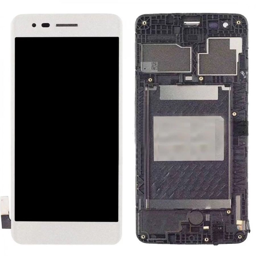 Дисплей для LG M200N K8 (2017), M210, MS210, US215 с рамкой белый Оригинал Китай 23139 фото