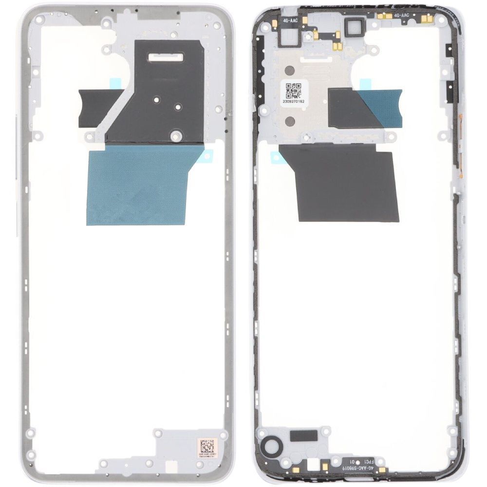 Рамка корпусу для Xiaomi Redmi 12 срібляста, Polar Silver 33547 фото