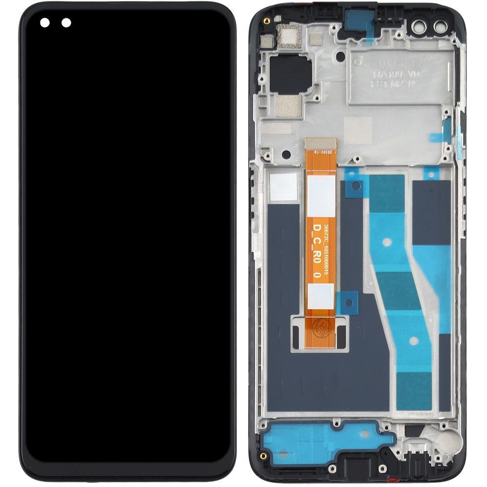 Дисплей для Realme 6 Pro RMX2061, RMX2063 с рамкой черный Оригинал Китай p/n: 36672C_1051000019 30250 фото