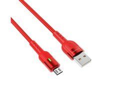 Кабель Borofone BU17 Microusb 1,2m 2.4A красный 25875 фото