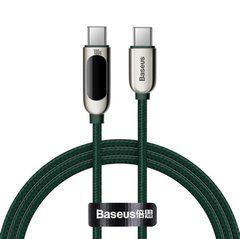 Кабель Baseus Display Fast Charging Data Cable Type-C to Type-C 5A 100W (1m) Зеленый (CATSK-B06) 25378 фото