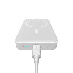 Внешний аккумулятор (Повербанк) Powerbank Baseus Magnetic Mini Wireless 10000mAh 20W White (PPCX030002) 26836 фото