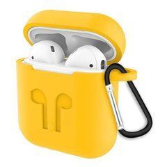 Чехол для наушников AirPods темно-желтый 21408 фото