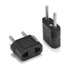 Перехідник мережевий EU Plug Adapter ep0011 чорний 29699 фото