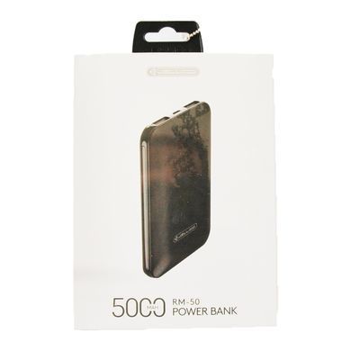 Зовнішній акумулятор (Повербанк) Jellico RM-50 5000mAh Black 15073 фото