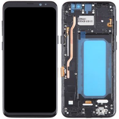 Дисплей для Samsung G950 Galaxy S8 з рамкою чорний OLED, Small LCD Хайкопія 30708 фото