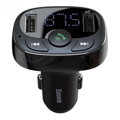 Автомобильный FM-трансмиттер Baseus T-Typed MP3 Car Charger S-09A черный (CCTM-01) 19711 фото