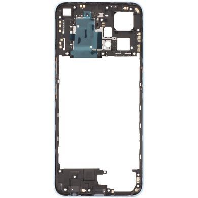 Рамка корпусу Realme 9 Pro Plus RMX3392, RMX3393 блакитна, Sunrise Blue зі склом камери 33649 фото