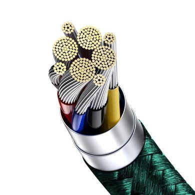 Кабель Baseus Display Fast Charging Data Cable Type-C to Type-C 5A 100W (1m) Зеленый (CATSK-B06) 25378 фото