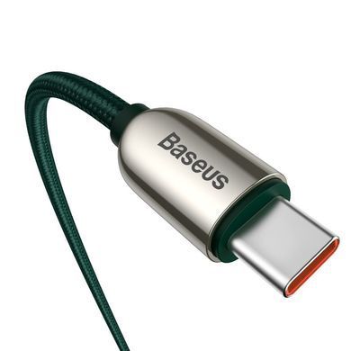 Кабель Baseus Display Fast Charging Data Cable Type-C to Type-C 5A 100W (1m) Зеленый (CATSK-B06) 25378 фото