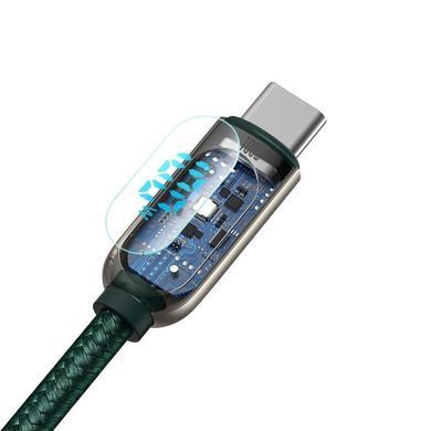 Кабель Baseus Display Fast Charging Data Cable Type-C to Type-C 5A 100W (1m) Зеленый (CATSK-B06) 25378 фото