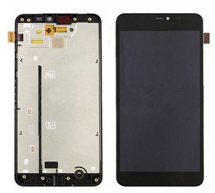 Дисплей для Microsoft (Nokia) Lumia 640 XL RM-1062, RM-1063, RM-1064, RM-1065, RM-1066, RM-1067, RM-1096 с рамкой черный 01311 фото