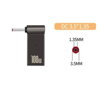 Переходник для зарядки ноутбука от павербанка USB Type-C на DC 3.5x1.35mm + PD Triger 20V 26934 фото