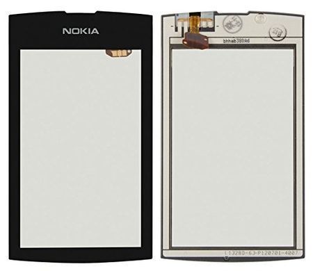 Сенсор (тачскрин) Nokia Asha 305, Asha 306 черный 01565 фото