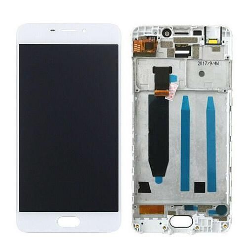 Дисплей для Meizu M6 Note M721H з рамкою білий 22264 фото