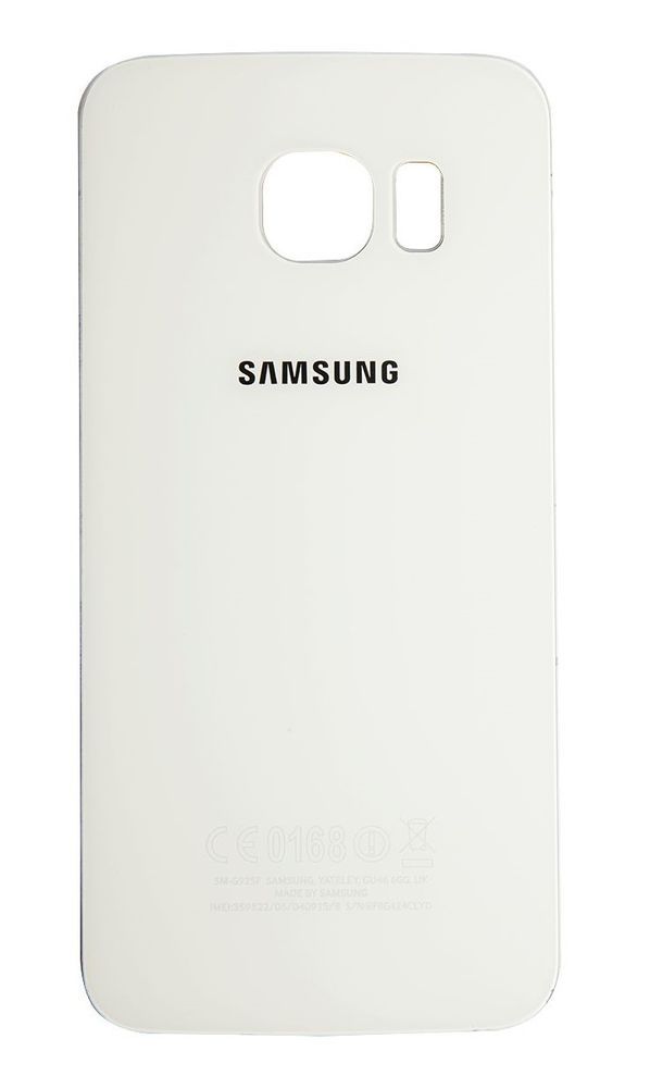 Задняя крышка для Samsung G925F Galaxy S6 EDGE белая 03195 фото