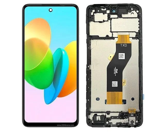 Дисплей для Tecno Spark 20C BG7n с рамкой черный Оригинал Китай 29304 фото
