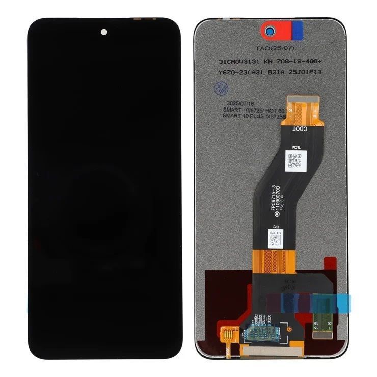 Дисплей для Infinix Smart 10 (X6725), Smart 10 Plus (X6725B), Hot 60, Hot 60i (2025) черный 31481 фото