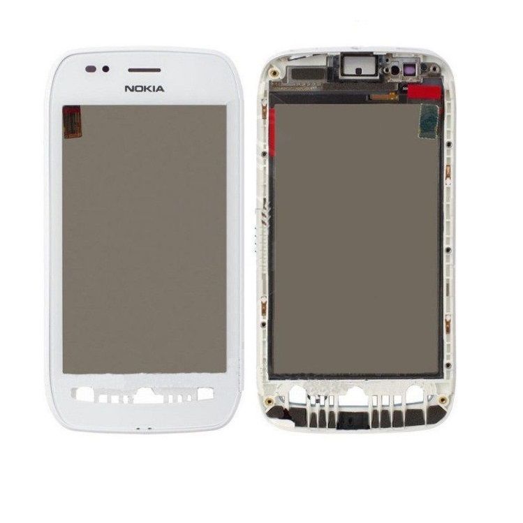 Сенсор (тачскрин) Nokia Lumia 710 и рамкой белый Оригинал Китай 01656 фото