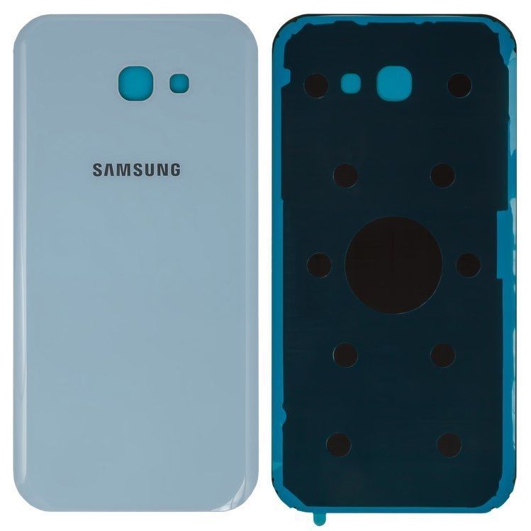 Задня кришка для Samsung A720F Galaxy A7 (2017) синя, Blue Mist Оригінал Китай, зі склом камери 24380 фото