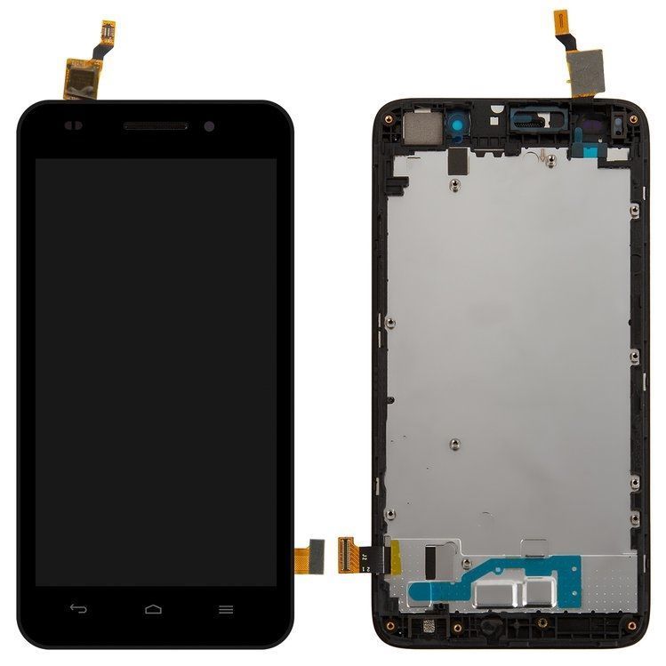 Дисплей для Huawei Ascend G620S з рамкою чорний 01131 фото