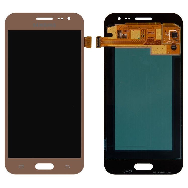 Дисплей для Samsung J200 Galaxy J2 золотой (GH97-17940B) Оригинал 02575 фото