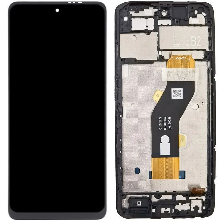 Дисплей для Tecno Spark Go 2024 BG6 з рамкою чорний Оригінал Китай 29999 фото