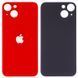 Задняя крышка для Apple iPhone 13 красная, с большим отверстием под камеру 32545 фото