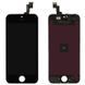 Дисплей для Apple iPhone 5S, iPhone SE черный Хайкопия 01237 фото 1