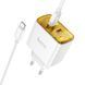 Сетевое зарядное устройство Hoco CS43A 2 Type-C PD 45W белый + кабель Type-C to Type-C 29601 фото 1