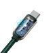 Кабель Baseus Display Fast Charging Data Cable Type-C to Type-C 5A 100W (1m) Зеленый (CATSK-B06) 25378 фото 5